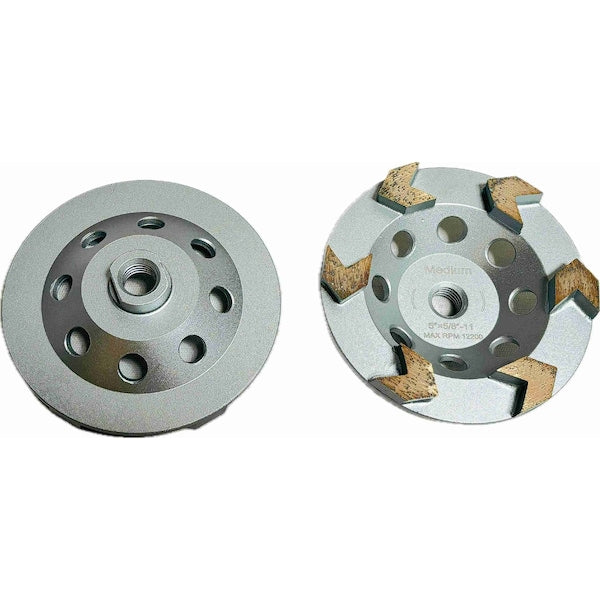 Z Segmented Cup Wheel, Concrete Cutting, 5'', Coarse