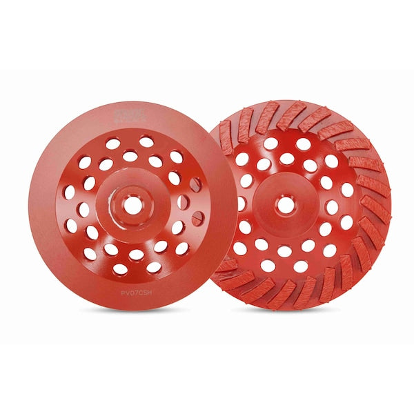 P2 Pro V Cup Wheel 24 Segment Swirl 7 in. 5/8 in.-11