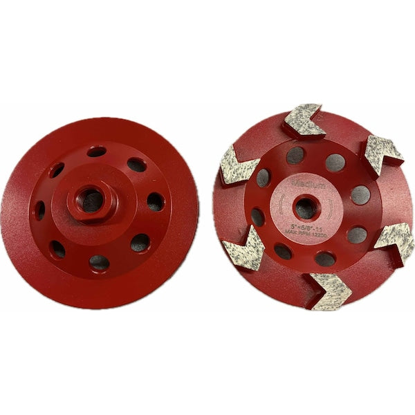 Arrow Segmented Cupwheel, Concrete Cutting, 7'', Soft