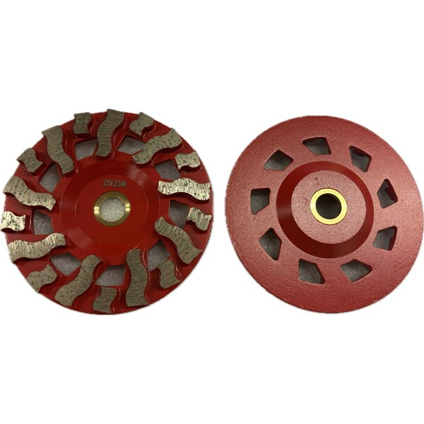 Tornado Cup Wheel, Concrete Cutting, 5'', 20/25