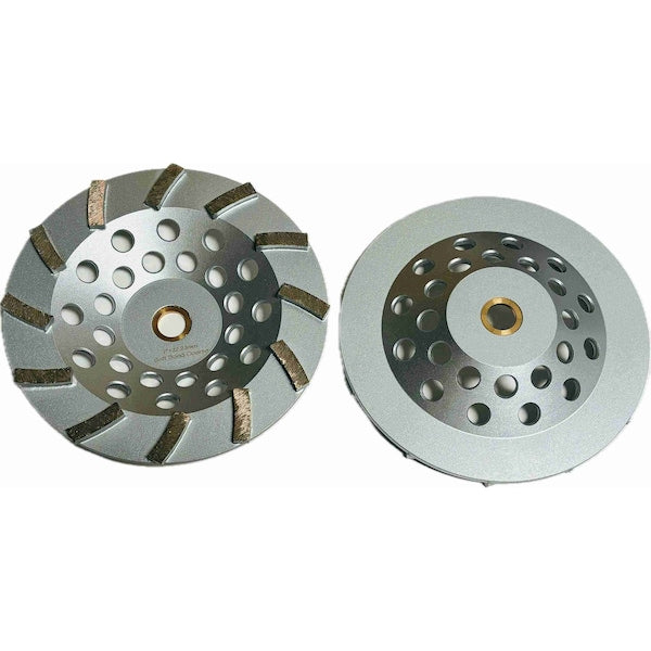Turbo Segmented Cupwheel, Concrete Cutting, 7'', Soft