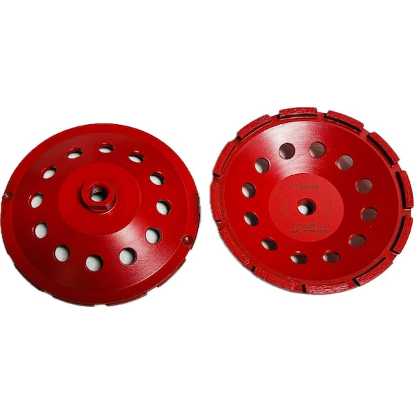Double row Cupwheel, Concrete Cutting, 7''