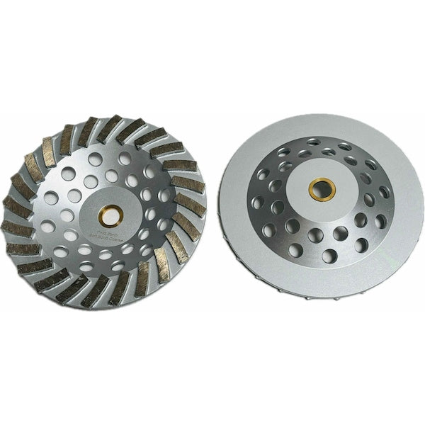 Turbo Segmented Cupwheel, Concrete Cutting, 7'', Medium