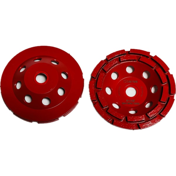 Double row Cupwheel, Concrete Cutting, 5''