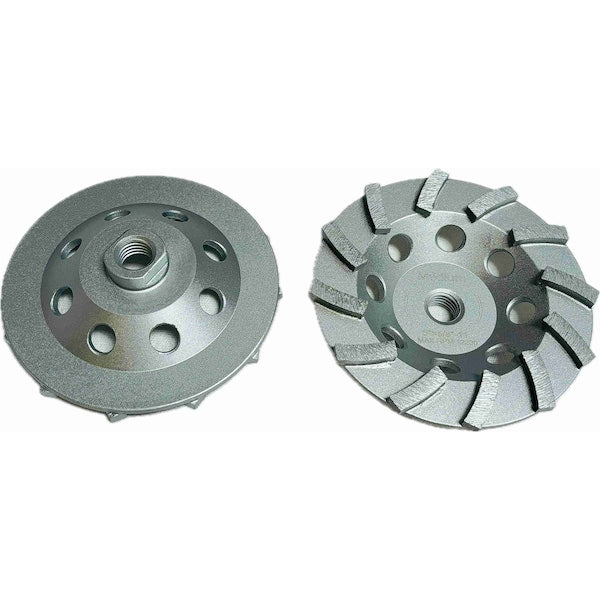 Turbo Segmented Cupwheel, Concrete Cutting, 5'', Soft