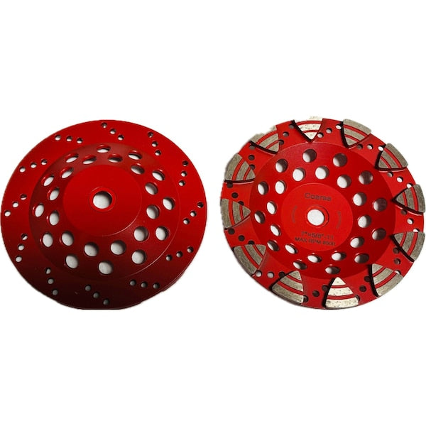 E Segmented Cup Wheel, Concrete Cutting, 4-1/2'', Coarse