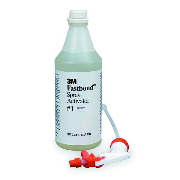 Activator, FastBond Spray Activator 1 Series, Clear, 1 L, Bottle, 6 PK