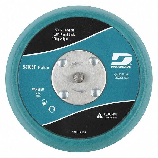 Disc Backup Pad, 5" Dia., Max. 13,000 RPM