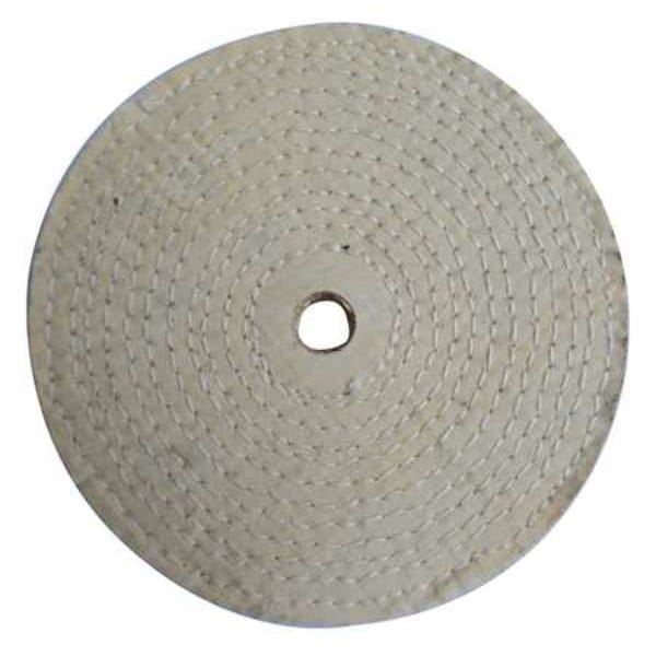 Buffing Wheel, Spiral Sewn, 10 In Dia.