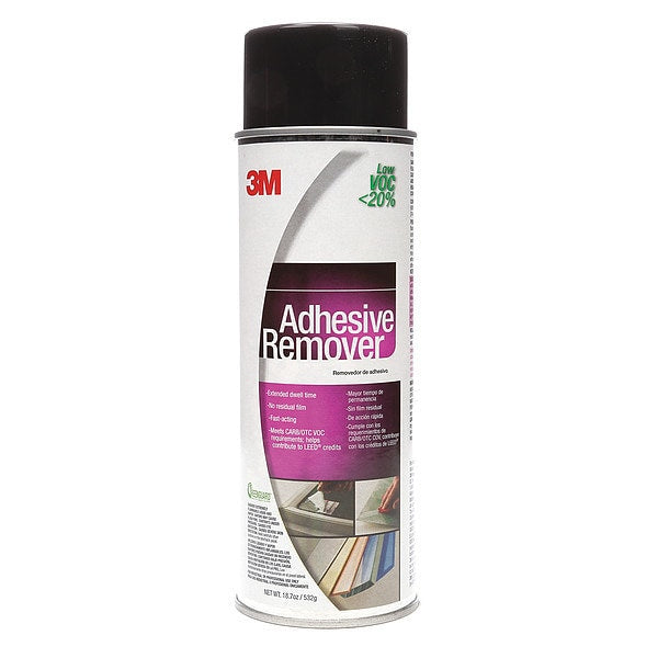 Adhesive Remover, Clear, 18.7 oz, Aerosol Can