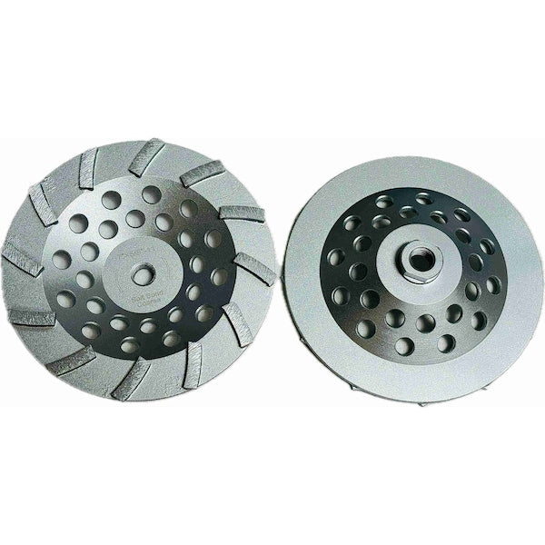 Turbo Segmented Cupwheel, Concrete Cutting, 7'', Soft