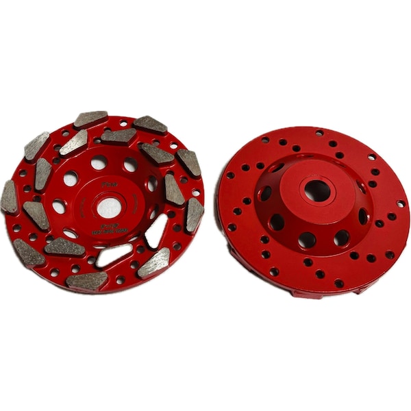 Double PNR Segmented Cupwheel, Concrete Cutting, 5'', Medium