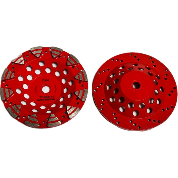 E Segmented Cup Wheel, Concrete Cutting, 5'', Coarse