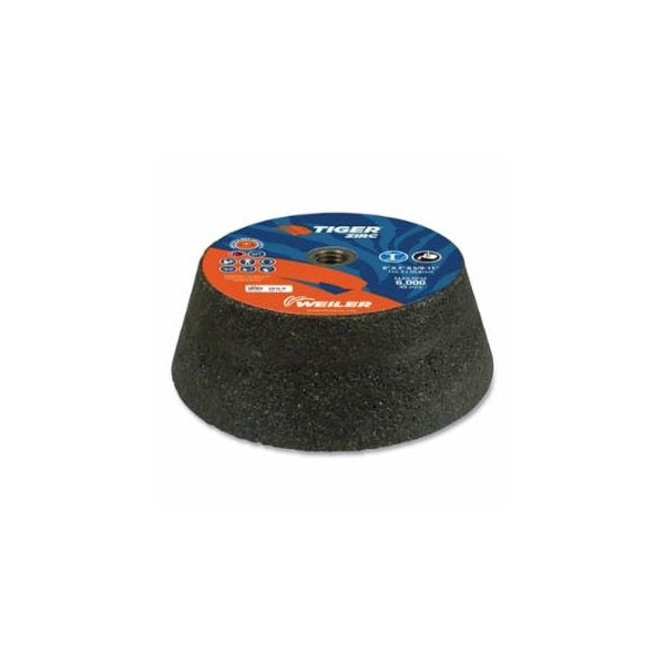 Tiger Flaring Cup Wheel, 6 in/4-3/4 in dia x 2 in Thick x 5/8 in-11 Arbor, 1-1/2 in Rim, 16, 5PK