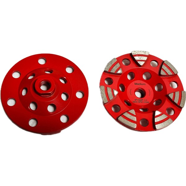 Triagle Segmented Cup Wheel, Concrete Cutting, 7', Fine
