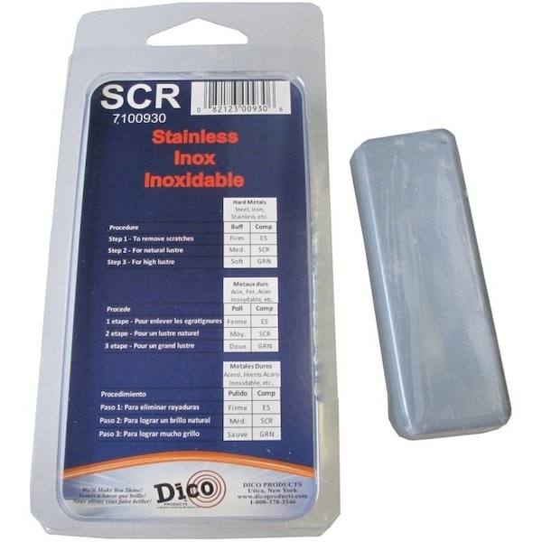 Buffing Compound, 12 in Thick, Gray