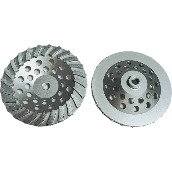 Turbo Segmented Cupwheel, Concrete Cutting, 7'', Soft