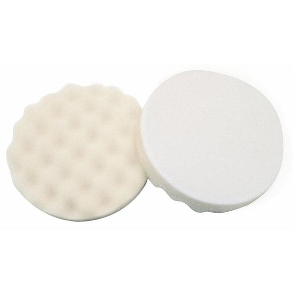 Buffing Pad, 5-1/4", White Open Cell Foam