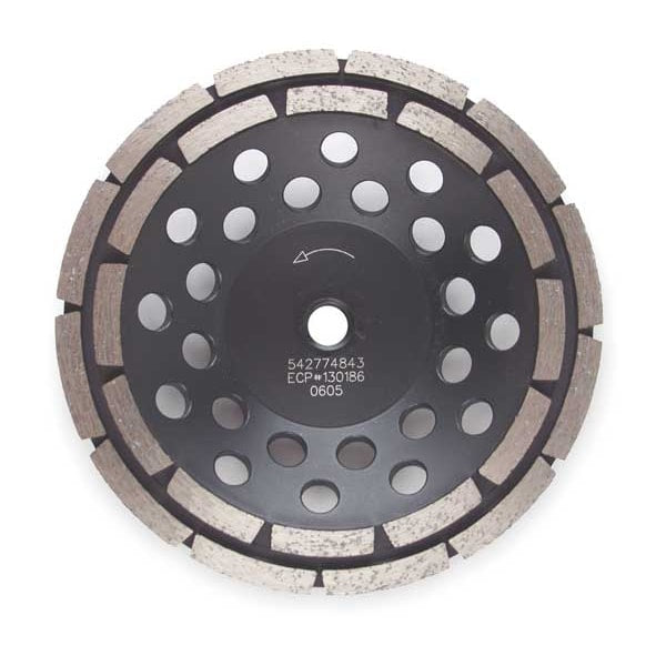 Segment Cup Wheel, Diamond, Dbl, 7x5/8-11