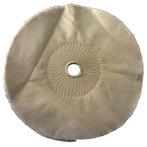Buffing Wheel, Spiral Sewn, 10 In Dia.