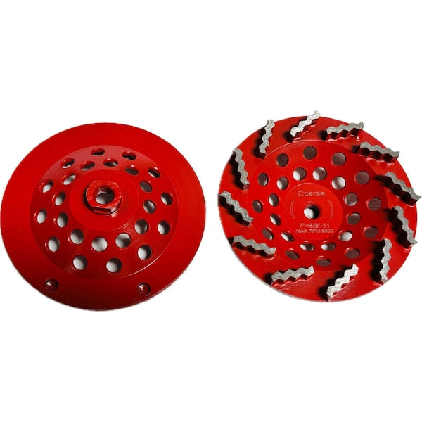 E Segmented Cup Wheel, Concrete Cutting, 7''