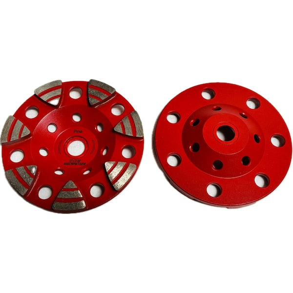 Triagle Segmented Cup Wheel, Concrete Cutting, 7', Fine