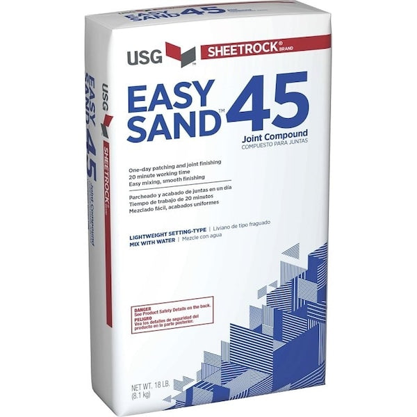USG Easy Sand 384210120 Joint Compound, Powder, 18 lb Bag